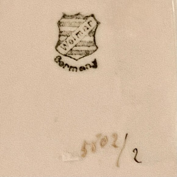 WEIMAR Germany Porcelain Platter Lusterware c1848-1933 Maker Mark - Picture 7 of 10